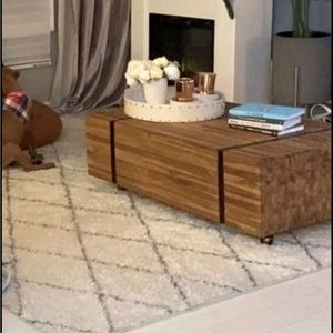 washable Ruggable Moroccan Diamond Plush